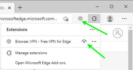 Установить browsec для microsoft edge